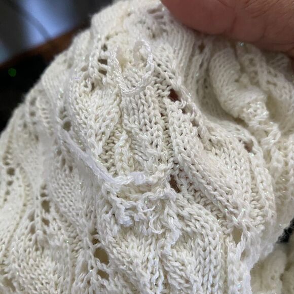 Vintage Dana Scott Sweater Knit Womens Size L Long Sleeve Round‎ Neck Ivory - Picture 10 of 10